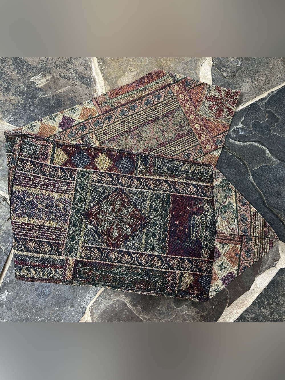 Decorative Multicolor Tapestry Table Runner- Home Accents